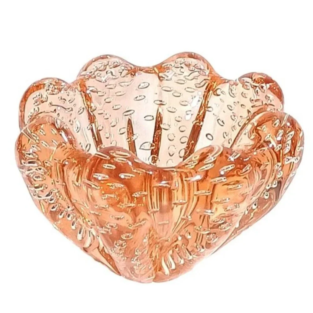Murano Glass A Seguso Bowl Vtg 1950 Jellyfish Bullicante Vetri D'Arte Bubble Art - Picture 3 of 12